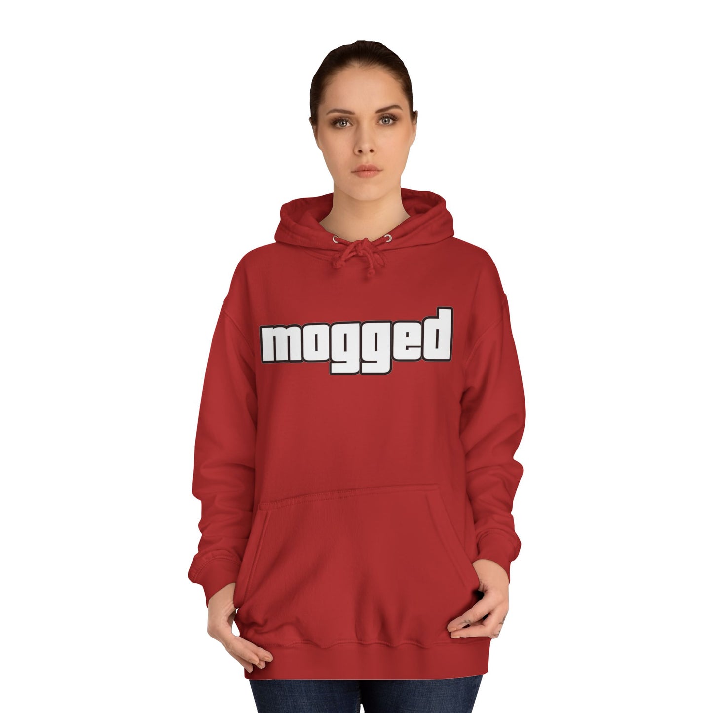 ,,Mogged" Unisex College Hoodie - FreakyFits