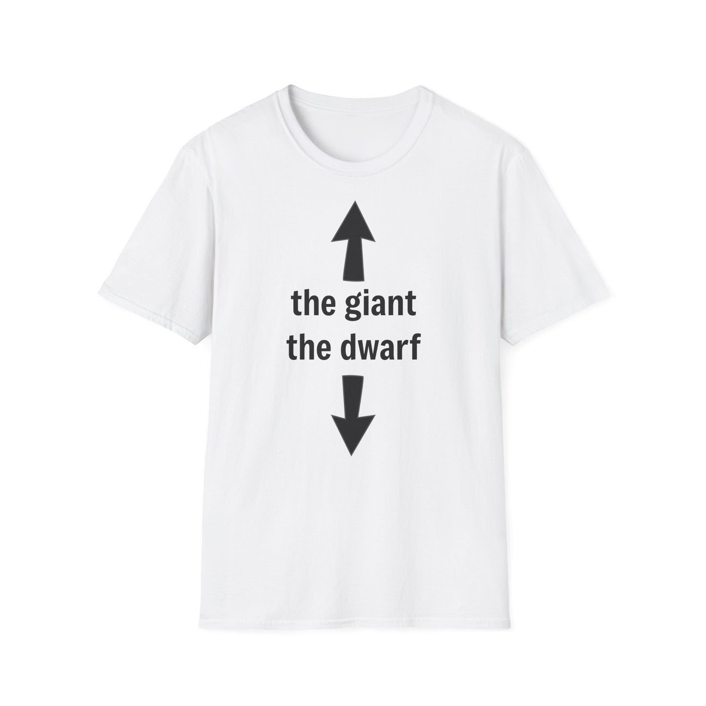 ,,the giant and the dwarf" Unisex Softstyle T-Shirt - FreakyFits