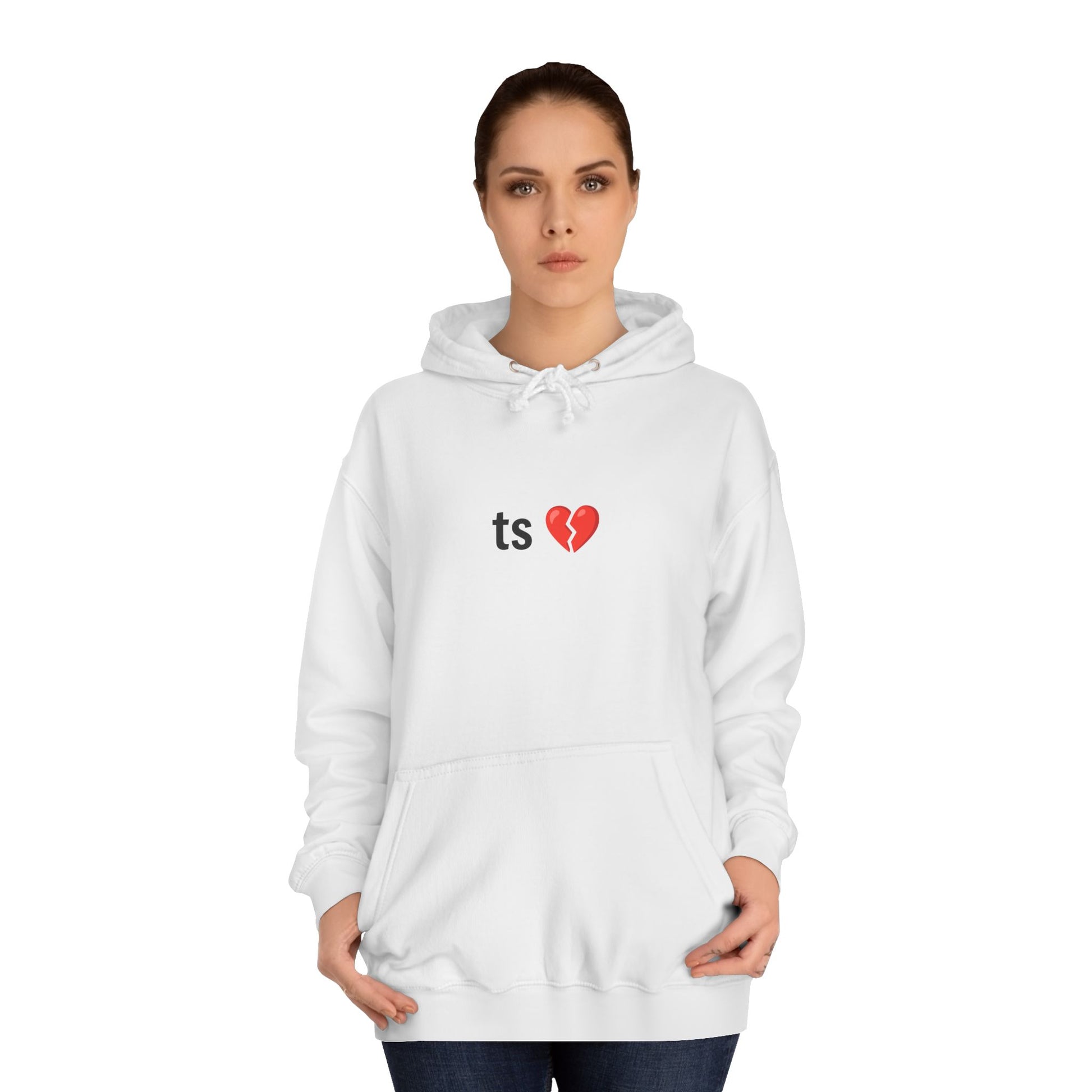 ,,ts 💔" Unisex College Hoodie - FreakyFits