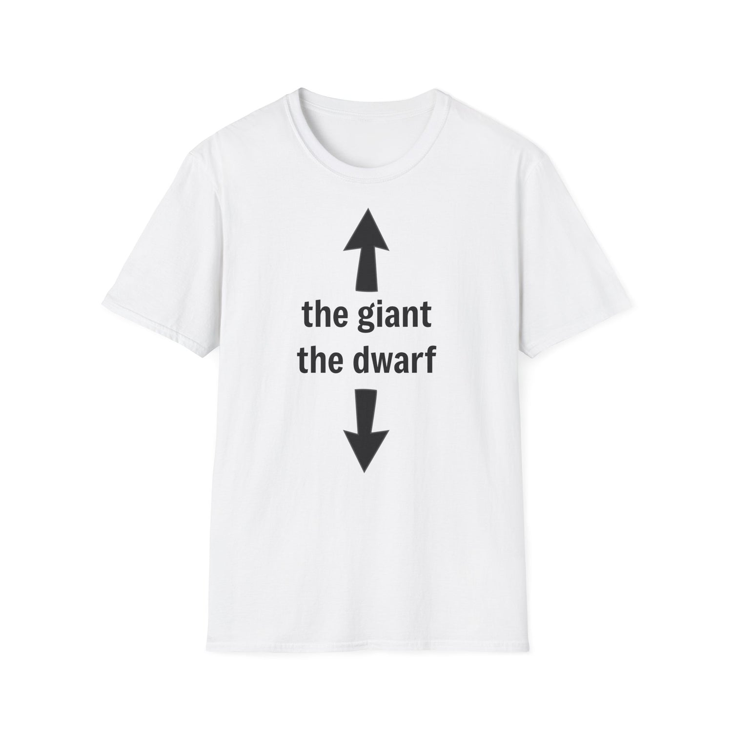 ,,the giant and the dwarf" Unisex Softstyle T-Shirt - FreakyFits